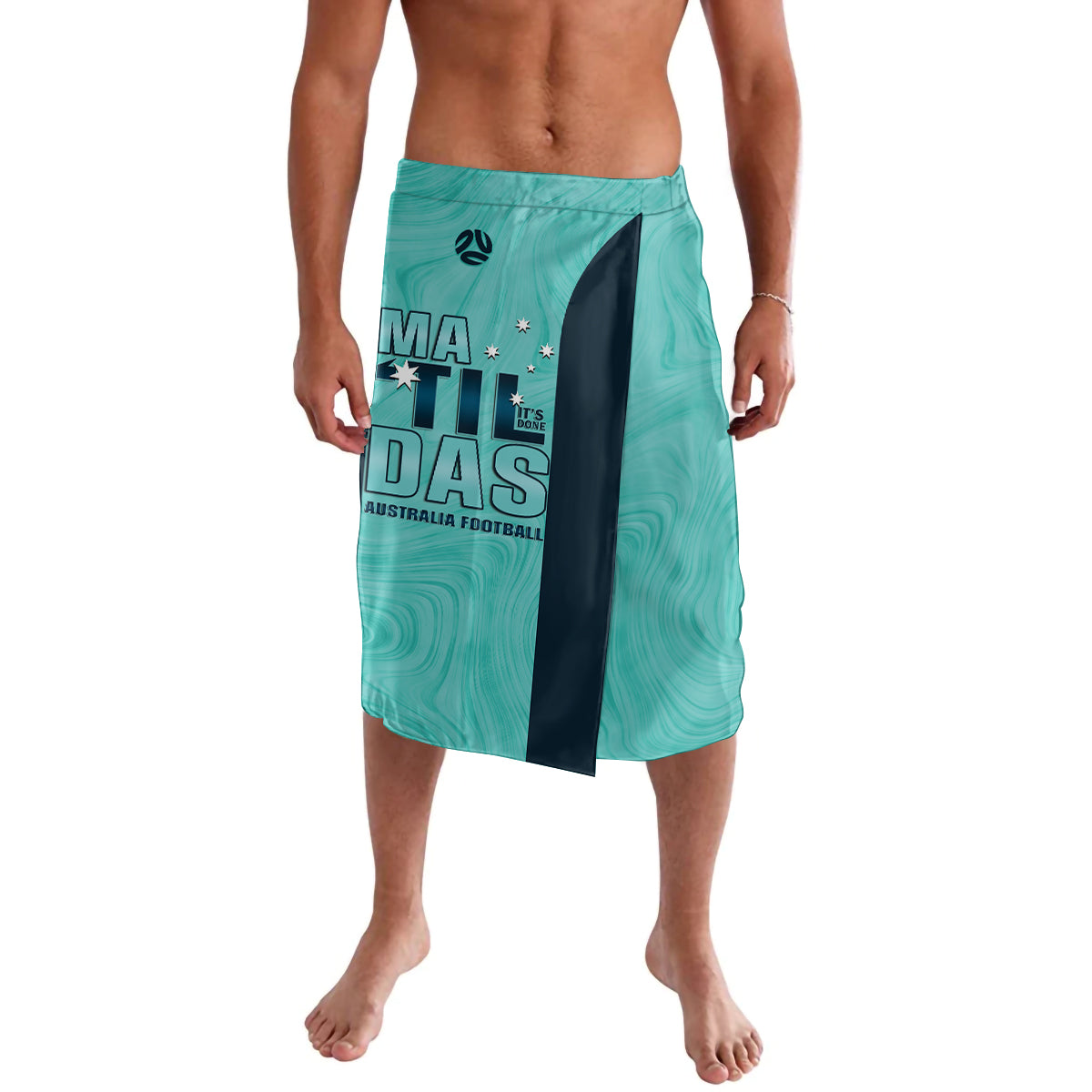 Australia Soccer Lavalava Raso Matildas Turquoise Version