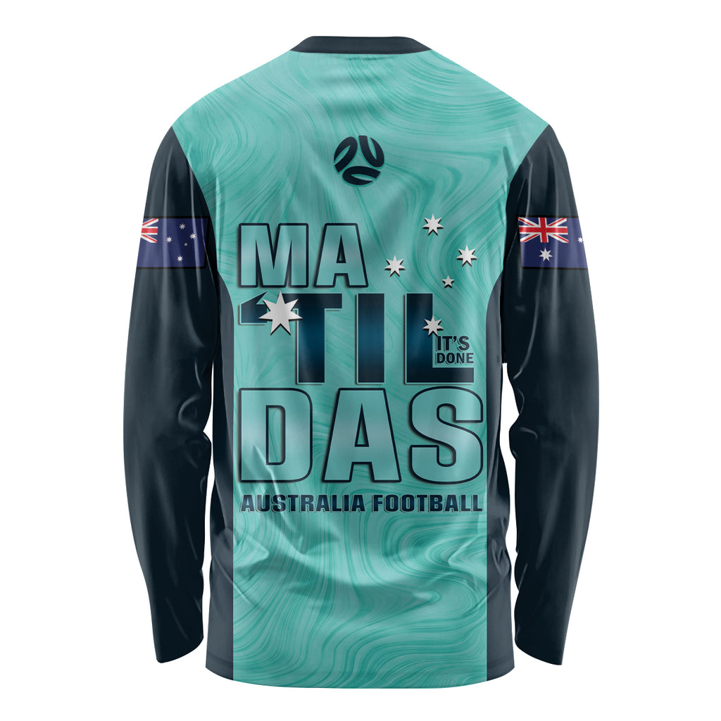 Australia Soccer Long Sleeve Shirt Raso Matildas Turquoise Version