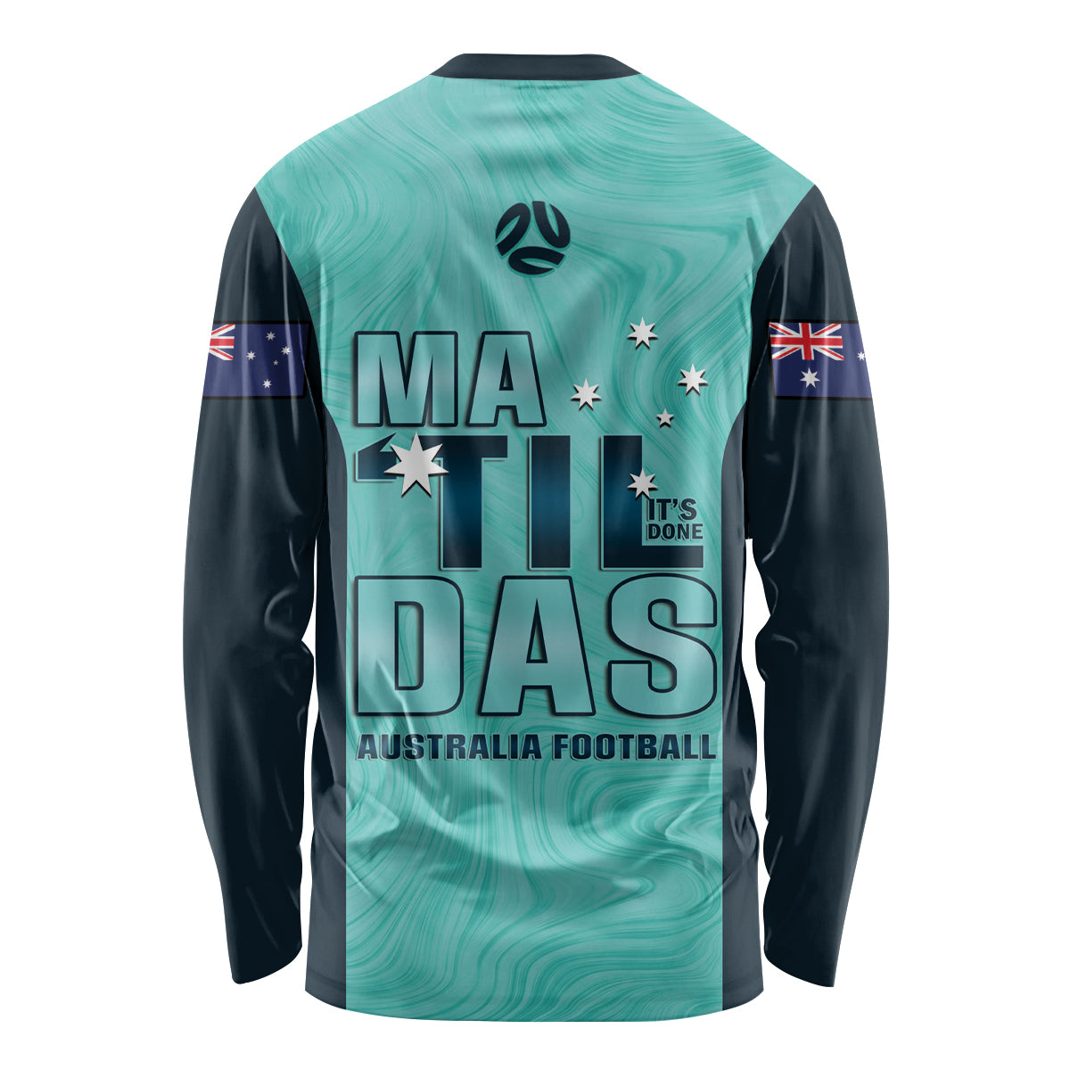 Australia Soccer Long Sleeve Shirt Raso Matildas Turquoise Version