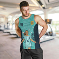 Australia Soccer Men Tank Top Raso Matildas Turquoise Version