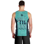 Australia Soccer Men Tank Top Raso Matildas Turquoise Version