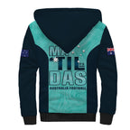 Australia Soccer Sherpa Hoodie Raso Matildas Turquoise Version