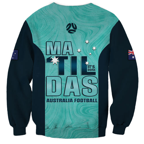 Australia Soccer Sweatshirt Raso Matildas Turquoise Version