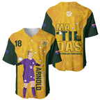Australia Soccer Baseball Jersey Arnold Matildas Gold Version
