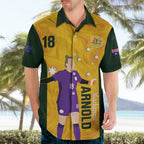 Australia Soccer Hawaiian Shirt Arnold Matildas Gold Version