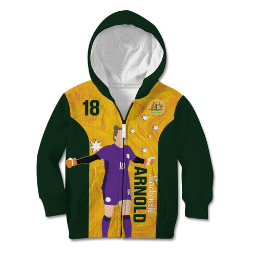 Australia Soccer Kid Hoodie Arnold Matildas Gold Version