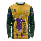 Australia Soccer Long Sleeve Shirt Arnold Matildas Gold Version