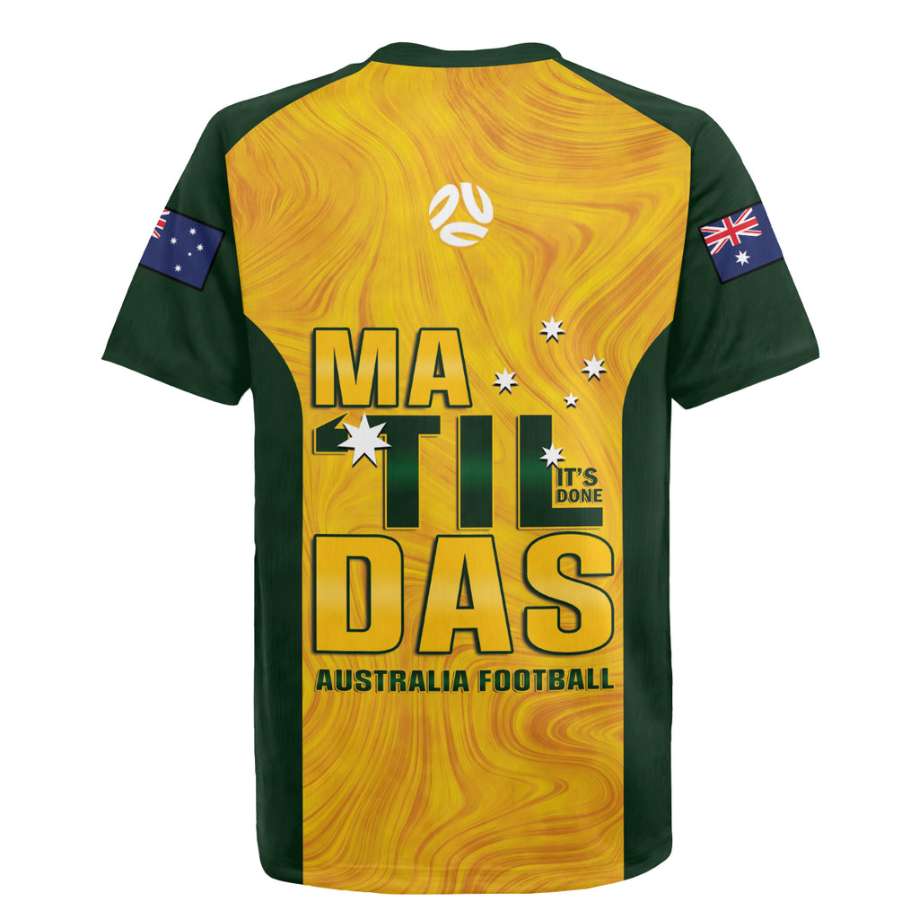 Australia Soccer Rugby Jersey Arnold Matildas Gold Version