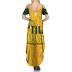 Australia Soccer Summer Maxi Dress Arnold Matildas Gold Version