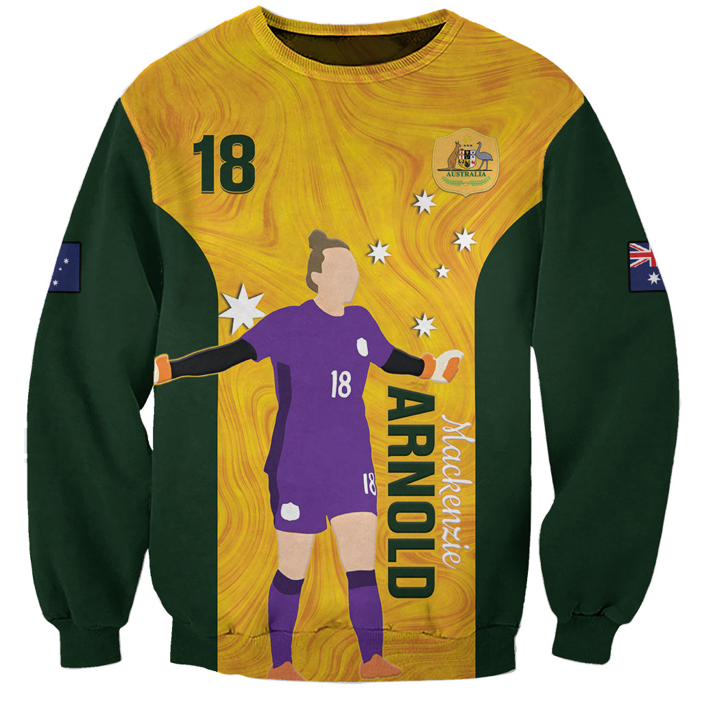 Australia Soccer Sweatshirt Arnold Matildas Gold Version