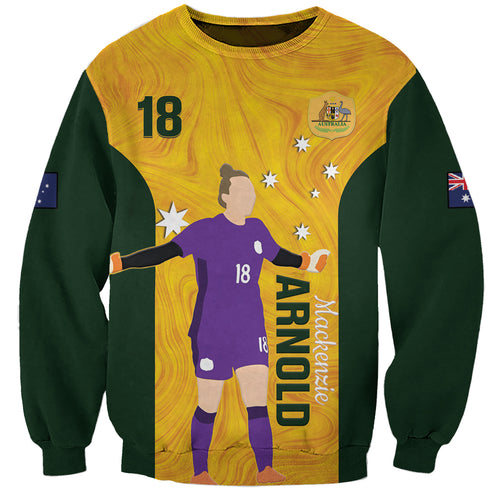 Australia Soccer Sweatshirt Arnold Matildas Gold Version