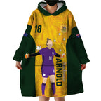 Australia Soccer Wearable Blanket Hoodie Arnold Matildas Gold Version