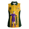 Australia Soccer Women Sleeveless Polo Shirt Arnold Matildas Gold Version