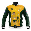 Australia Soccer Baseball Jacket Clare Hunt Matildas Gold Version