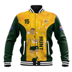 Australia Soccer Baseball Jacket Clare Hunt Matildas Gold Version