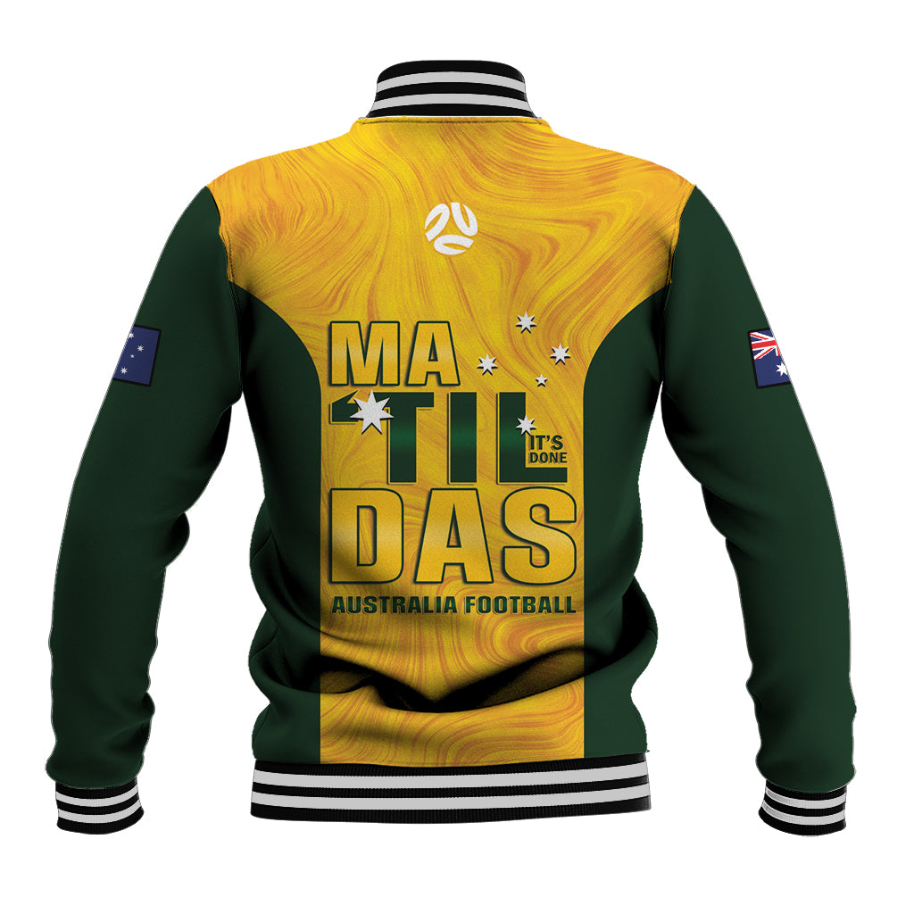 Australia Soccer Baseball Jacket Clare Hunt Matildas Gold Version