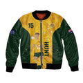 Australia Soccer Bomber Jacket Clare Hunt Matildas Gold Version