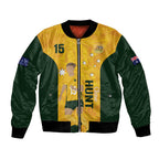 Australia Soccer Bomber Jacket Clare Hunt Matildas Gold Version