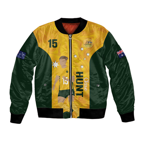 Australia Soccer Bomber Jacket Clare Hunt Matildas Gold Version