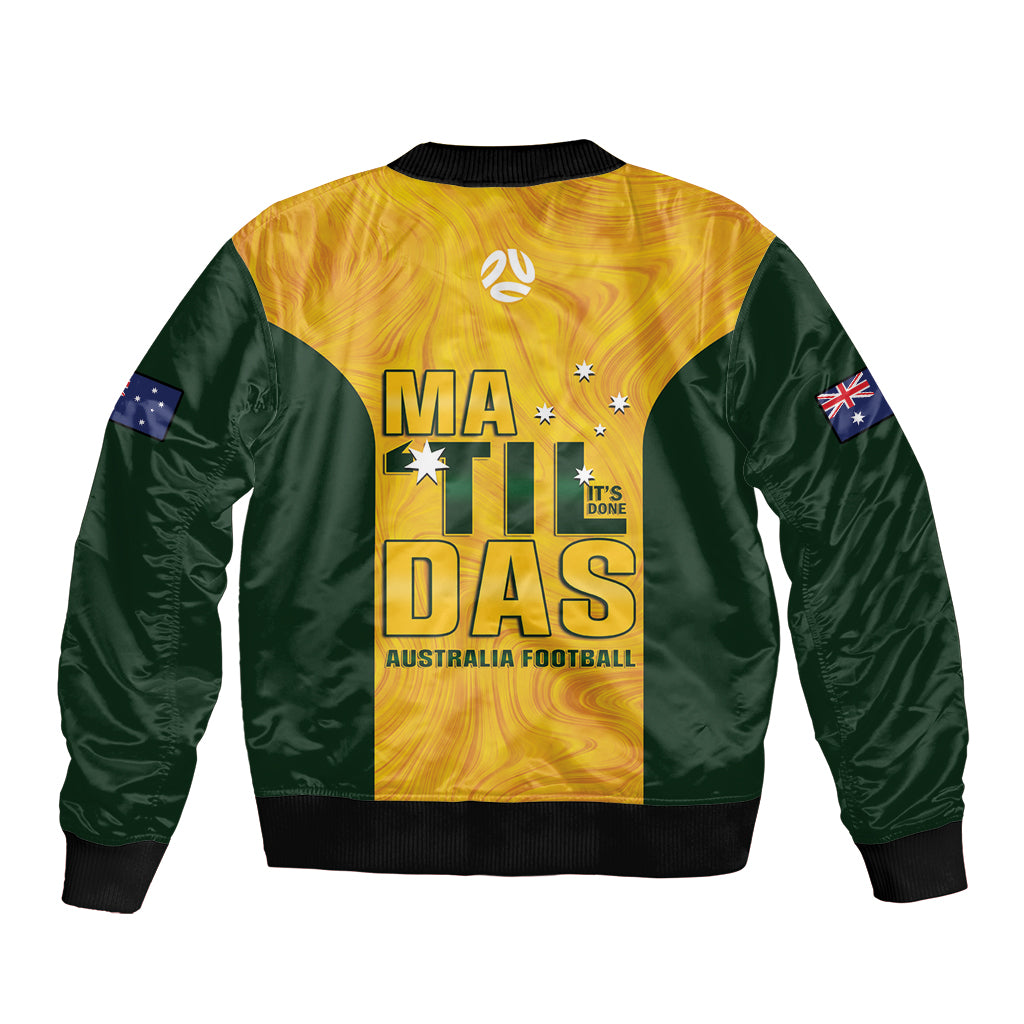 Australia Soccer Bomber Jacket Clare Hunt Matildas Gold Version