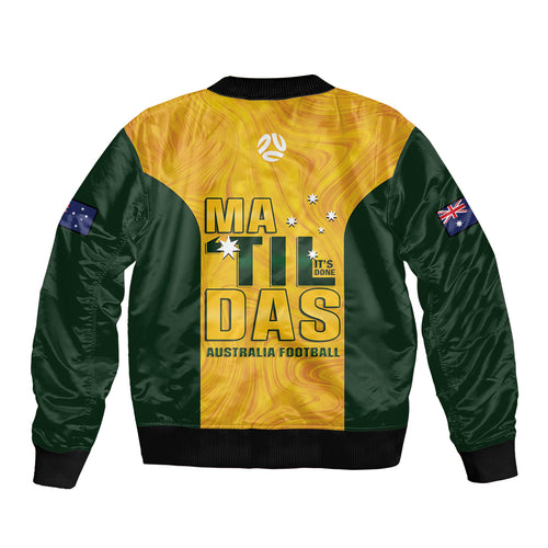 Australia Soccer Bomber Jacket Clare Hunt Matildas Gold Version