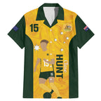 Australia Soccer Family Matching Mermaid Dress and Hawaiian Shirt Clare Hunt Matildas Gold Version