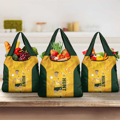 Australia Soccer Grocery Bag Clare Hunt Matildas Gold Version
