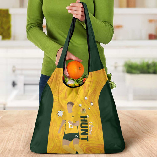 Australia Soccer Grocery Bag Clare Hunt Matildas Gold Version