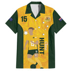 Australia Soccer Hawaiian Shirt Clare Hunt Matildas Gold Version