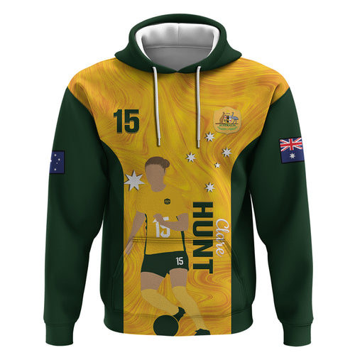 Australia Soccer Hoodie Clare Hunt Matildas Gold Version