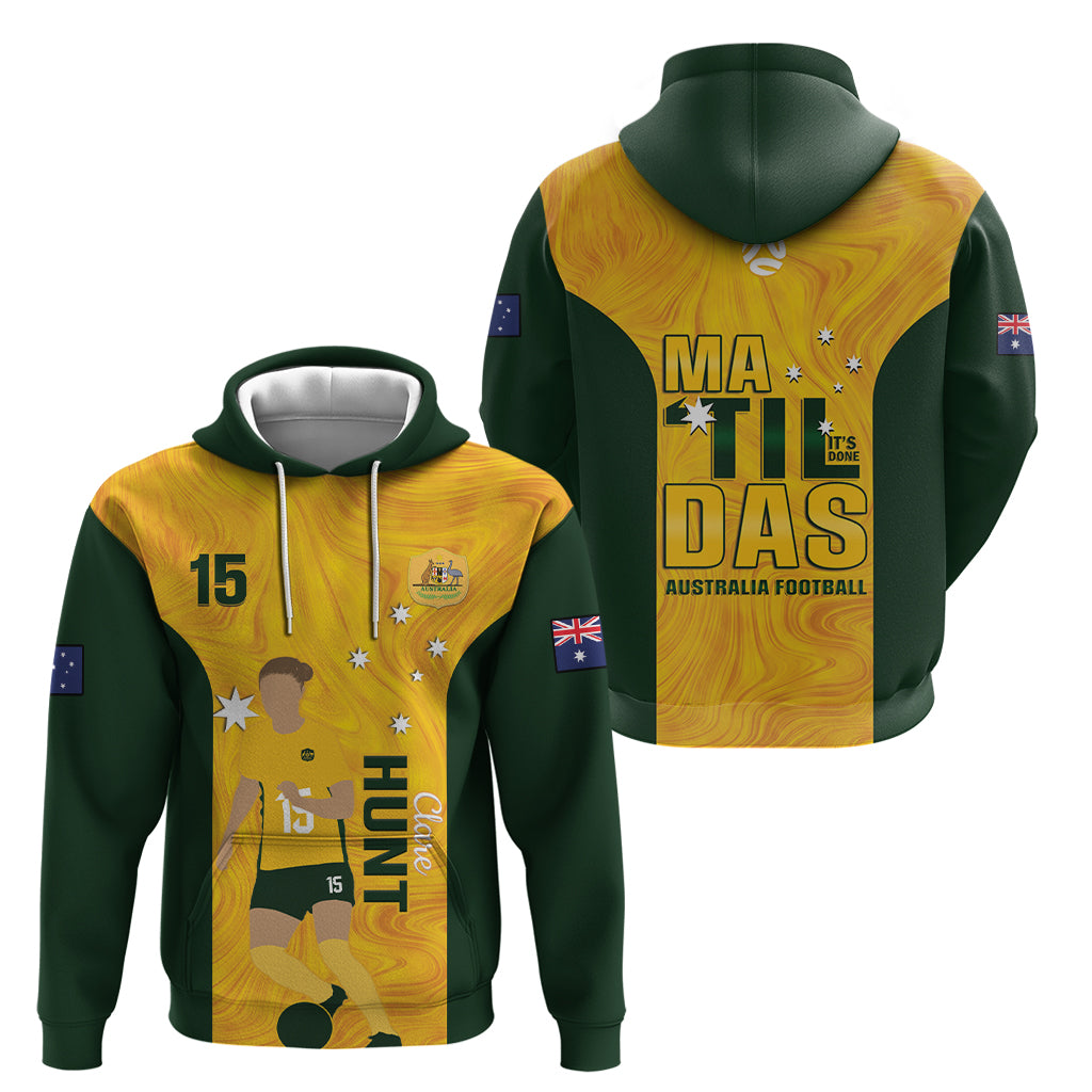 Australia Soccer Hoodie Clare Hunt Matildas Gold Version