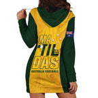 Australia Soccer Hoodie Dress Clare Hunt Matildas Gold Version