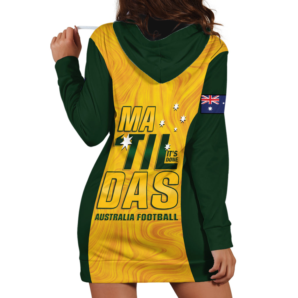 Australia Soccer Hoodie Dress Clare Hunt Matildas Gold Version
