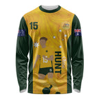 Australia Soccer Long Sleeve Shirt Clare Hunt Matildas Gold Version