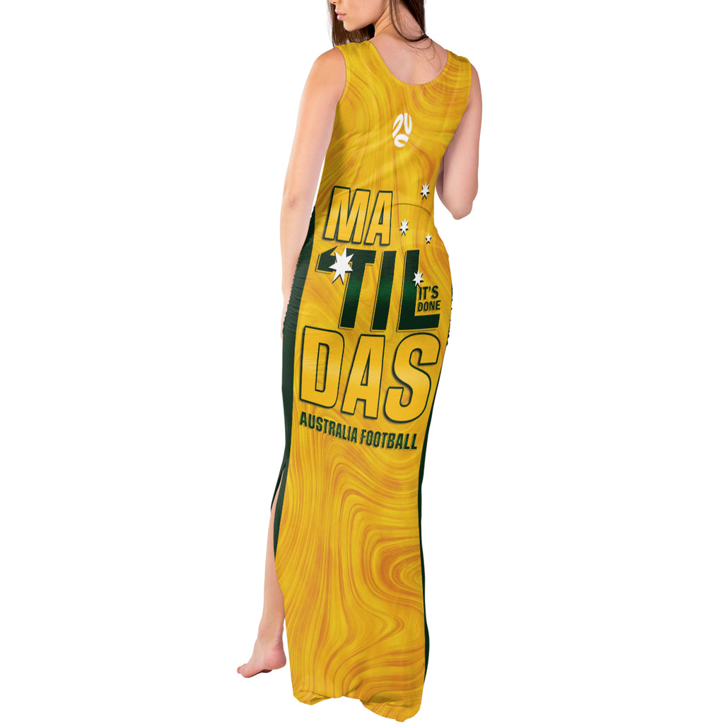 Australia Soccer Tank Maxi Dress Clare Hunt Matildas Gold Version