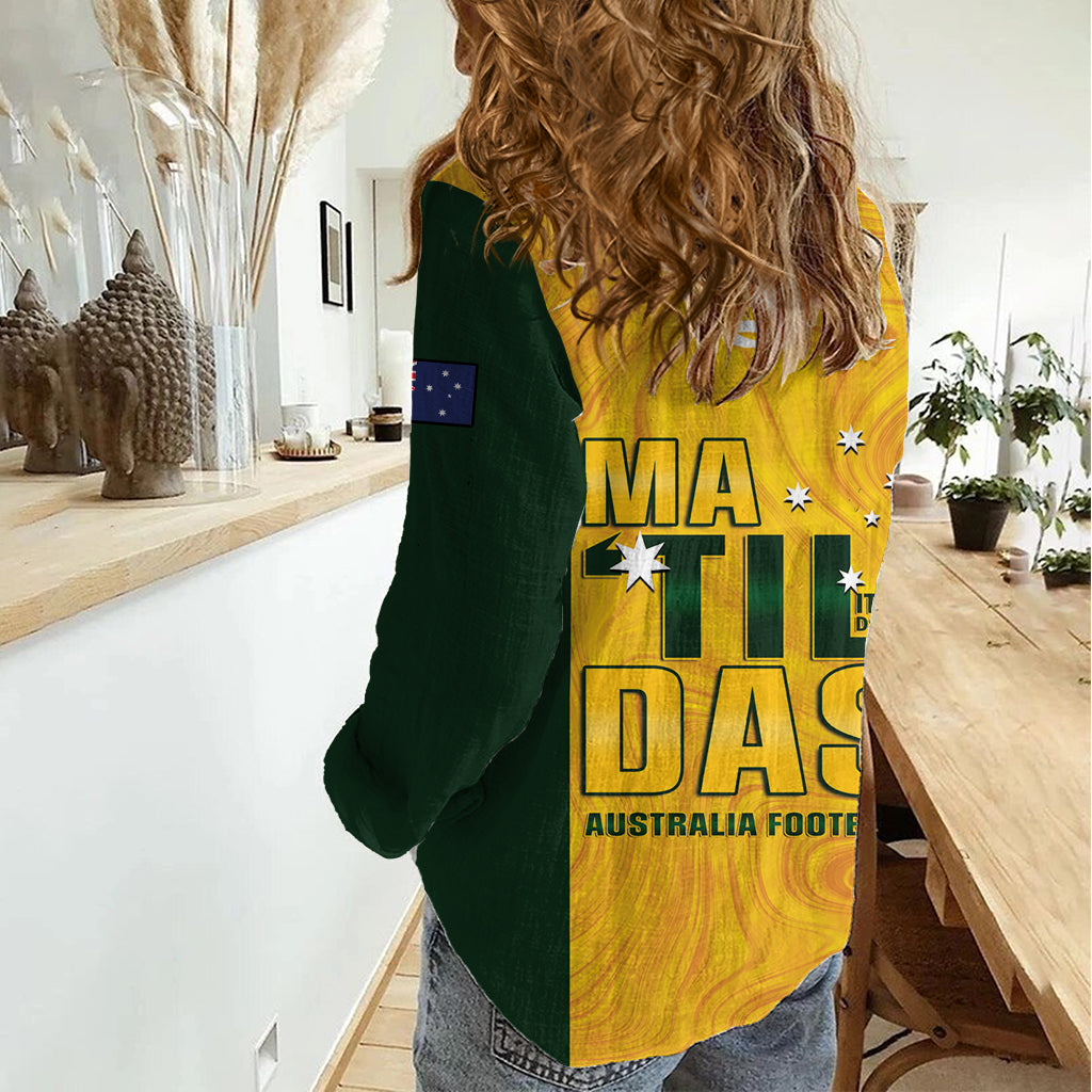 Australia Soccer Women Casual Shirt Clare Hunt Matildas Gold Version