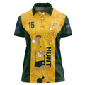 Australia Soccer Women Polo Shirt Clare Hunt Matildas Gold Version