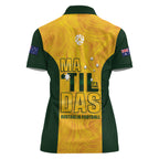 Australia Soccer Women Polo Shirt Clare Hunt Matildas Gold Version