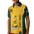 Australia Soccer Kid Polo Shirt Cooney Cross Matildas Gold Version