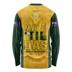 Australia Soccer Long Sleeve Shirt Cooney Cross Matildas Gold Version