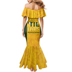 Australia Soccer Mermaid Dress Cooney Cross Matildas Gold Version