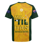 Australia Soccer Rugby Jersey Cooney Cross Matildas Gold Version