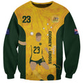Australia Soccer Sweatshirt Cooney Cross Matildas Gold Version