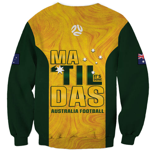 Australia Soccer Sweatshirt Cooney Cross Matildas Gold Version