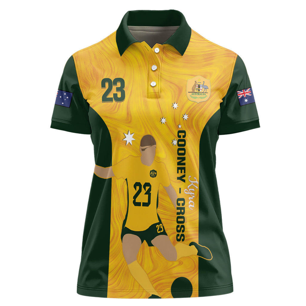 Australia Soccer Women Polo Shirt Cooney Cross Matildas Gold Version