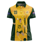 Australia Soccer Women Polo Shirt Cooney Cross Matildas Gold Version