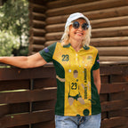 Australia Soccer Women Polo Shirt Cooney Cross Matildas Gold Version