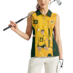 Australia Soccer Women Sleeveless Polo Shirt Cooney Cross Matildas Gold Version