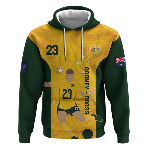 Australia Soccer Zip Hoodie Cooney Cross Matildas Gold Version