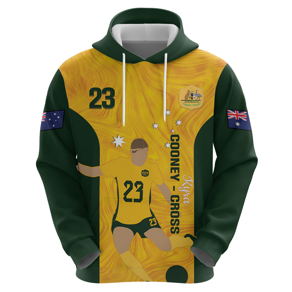 Australia Soccer Zip Hoodie Cooney Cross Matildas Gold Version